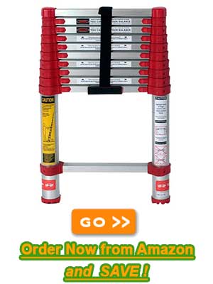 The Xtend & Climb 760P Telescoping Ladder, 10.5-foot Reaches Areas No Other Ladder Can Reach